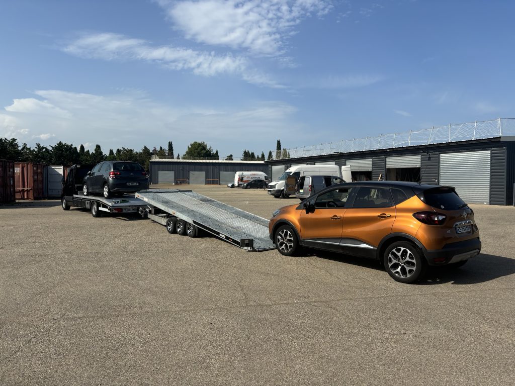 transport voiture particulier chargement
